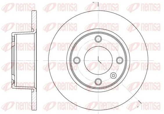 Handler.Part Brake disc REMSA 643300 1