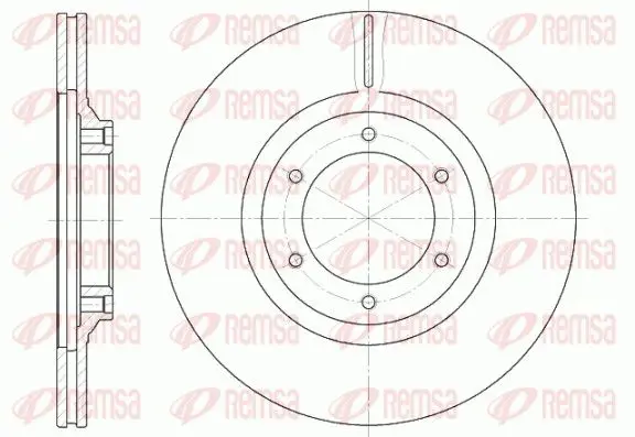 Handler.Part Brake disc REMSA 643410 1