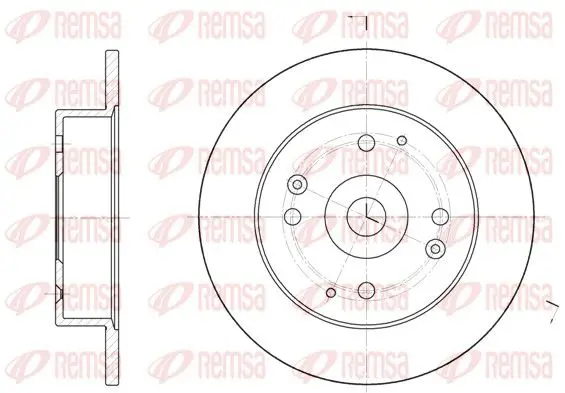 Handler.Part Brake disc REMSA 644800 1