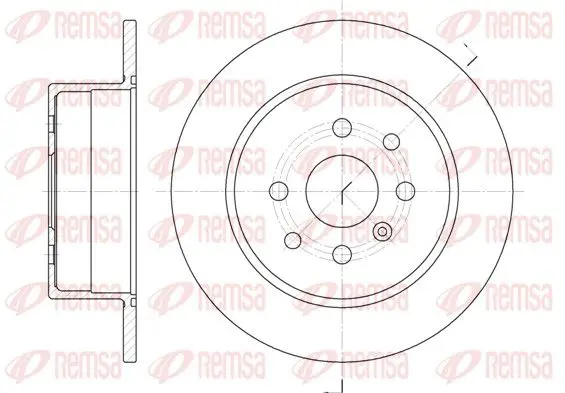 Handler.Part Brake disc REMSA 645400 1