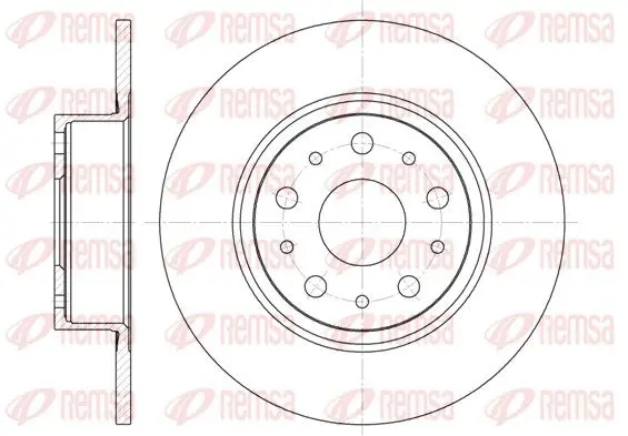 Handler.Part Brake disc REMSA 645700 1