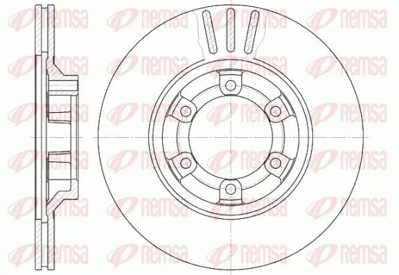 Handler.Part Brake disc REMSA 645910 1