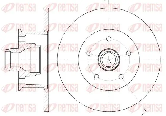 Handler.Part Brake disc REMSA 646800 1