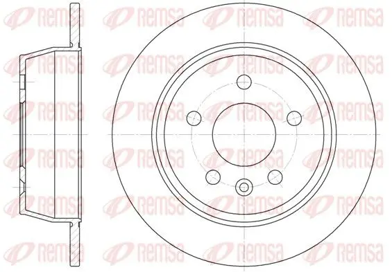 Handler.Part Brake disc REMSA 647100 1