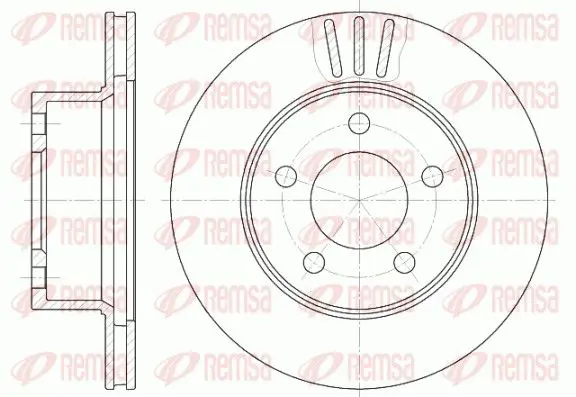 Handler.Part Brake disc REMSA 647510 1