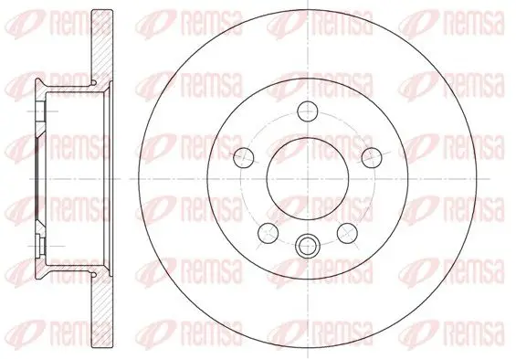 Handler.Part Brake disc REMSA 648100 1