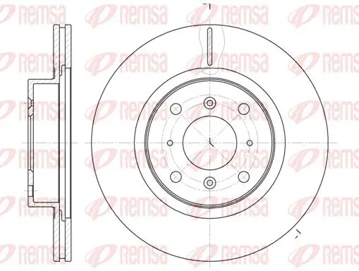 Handler.Part Brake disc REMSA 648410 1