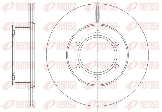 Handler.Part Brake disc REMSA 649710 1