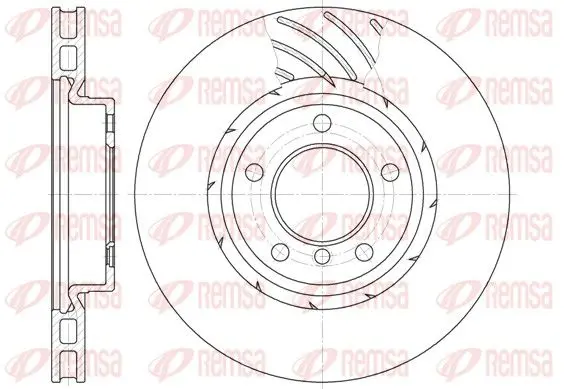 Handler.Part Brake disc REMSA 650810 1