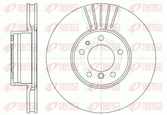 Handler.Part Brake disc REMSA 651110 1