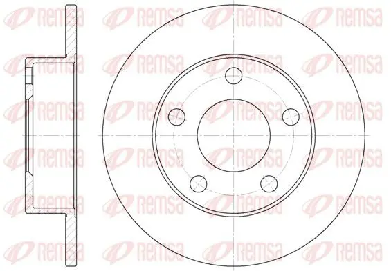 Handler.Part Brake disc REMSA 651300 1