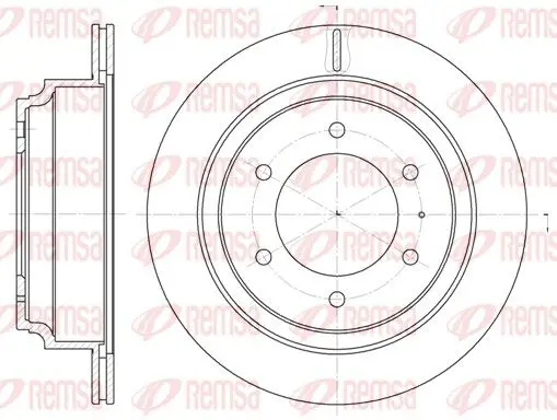 Handler.Part Brake disc REMSA 651510 1