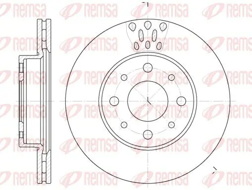 Handler.Part Brake disc REMSA 651710 1