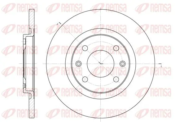 Handler.Part Brake disc REMSA 653600 1