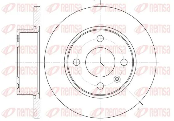 Handler.Part Brake disc REMSA 653800 1