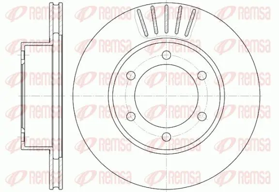 Handler.Part Brake disc REMSA 656210 1