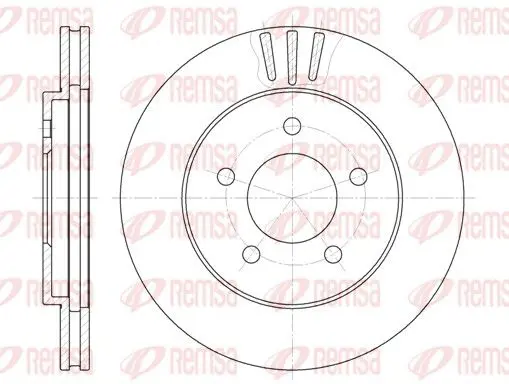 Handler.Part Brake disc REMSA 656410 1