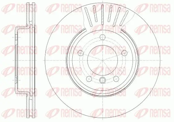 Handler.Part Brake disc REMSA 658910 1