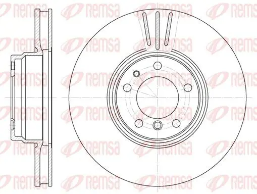 Handler.Part Brake disc REMSA 659410 1