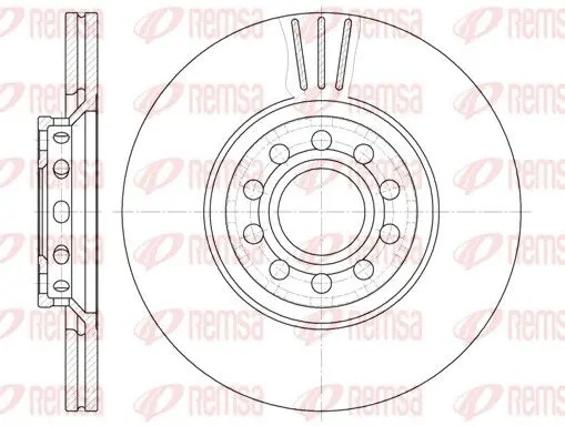 Handler.Part Brake disc REMSA 659610 1