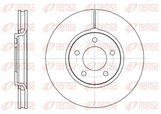 Handler.Part Brake disc REMSA 660210 1