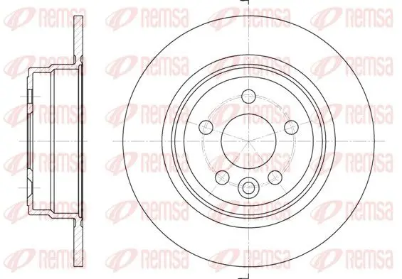 Handler.Part Brake disc REMSA 661500 1