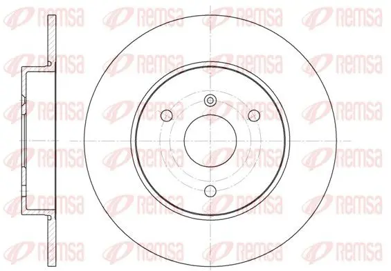 Handler.Part Brake disc REMSA 661700 1