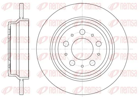 Handler.Part Brake disc REMSA 662000 1