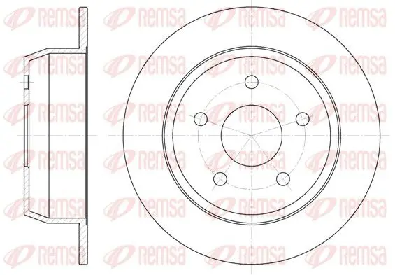 Handler.Part Brake disc REMSA 662800 1