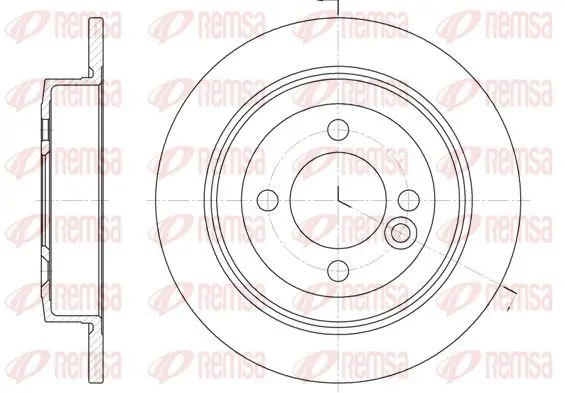 Handler.Part Brake disc REMSA 662900 1