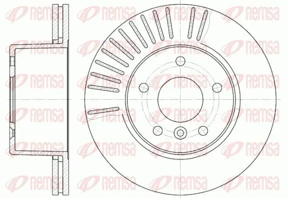 Handler.Part Brake disc REMSA 663810 1