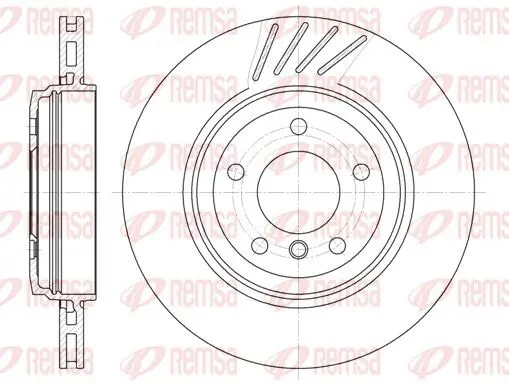 Handler.Part Brake disc REMSA 664510 1