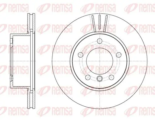 Handler.Part Brake disc REMSA 665110 1