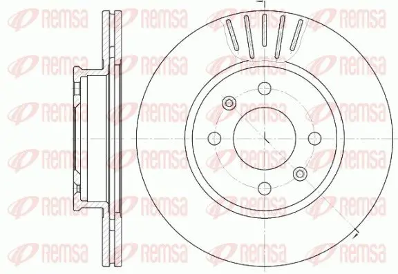 Handler.Part Brake disc REMSA 666610 1