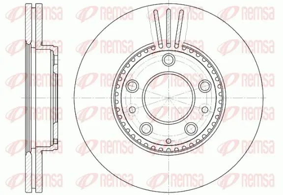 Handler.Part Brake disc REMSA 667310 1