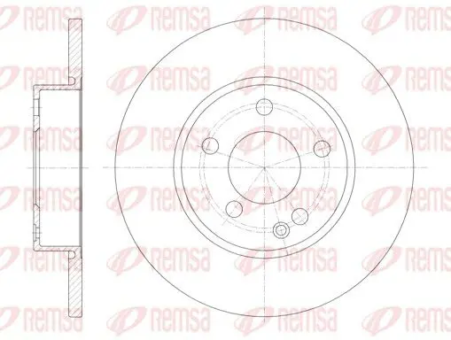 Handler.Part Brake disc REMSA 667400 1