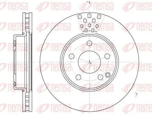 Handler.Part Brake disc REMSA 667610 1