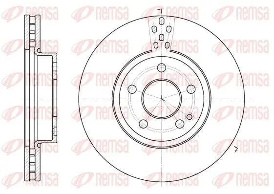 Handler.Part Brake disc REMSA 667910 1