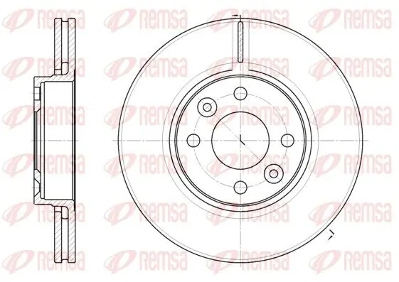 Handler.Part Brake disc REMSA 668310 1