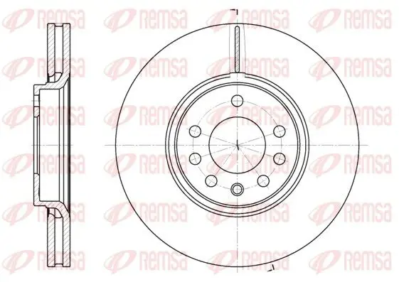 Handler.Part Brake disc REMSA 668710 1