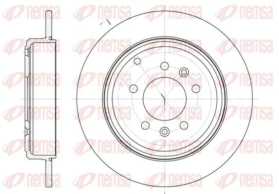 Handler.Part Brake disc REMSA 669200 1