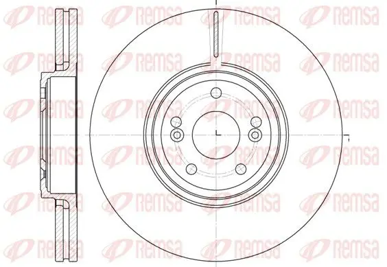 Handler.Part Brake disc REMSA 669510 1