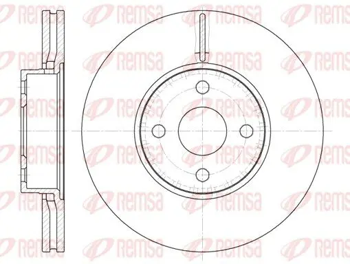 Handler.Part Brake disc REMSA 670410 1