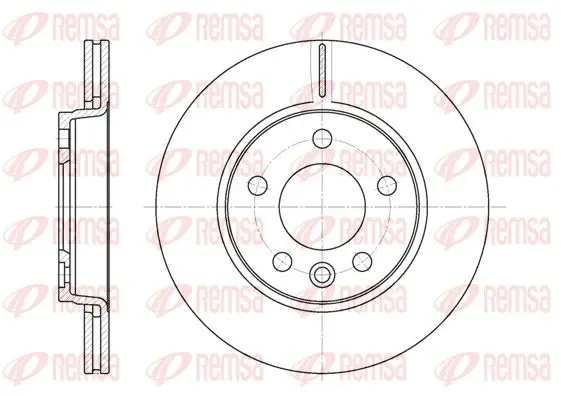 Handler.Part Brake disc REMSA 670710 1