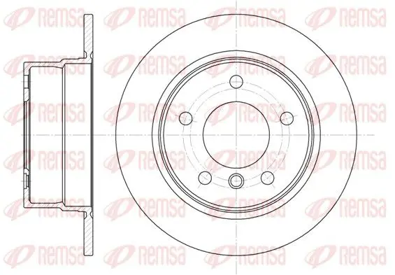 Handler.Part Brake disc REMSA 671600 1