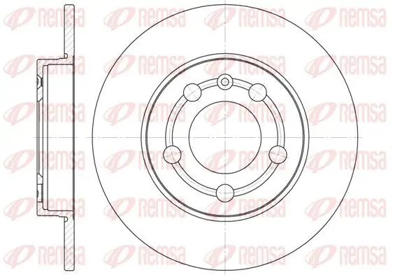 Handler.Part Brake disc REMSA 671800 1