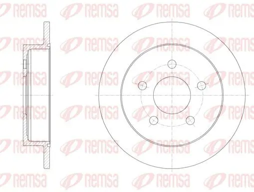 Handler.Part Brake disc REMSA 671900 1