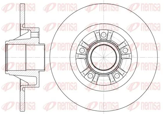 Handler.Part Brake disc REMSA 673300 1