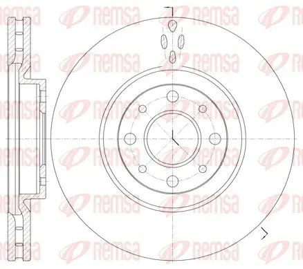 Handler.Part Brake disc REMSA 673410 1