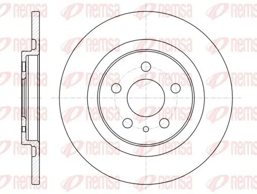 Handler.Part Brake disc REMSA 673600 1